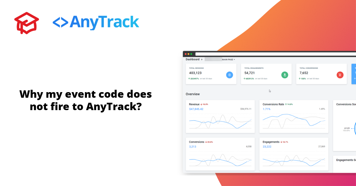 Why my event code does not fire to AnyTrack?